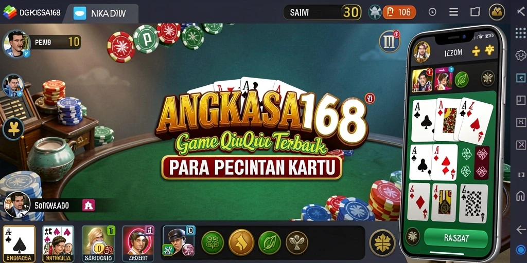Tampilan gameplay QiuQiu yang seru dan interaktif.