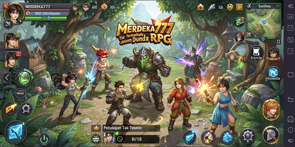 Tampilan gameplay RPG mendalam di MERDEKA777.