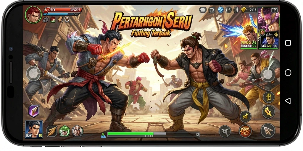 Tampilan gameplay seru di MPO2121 dalam aksi pertarungan.