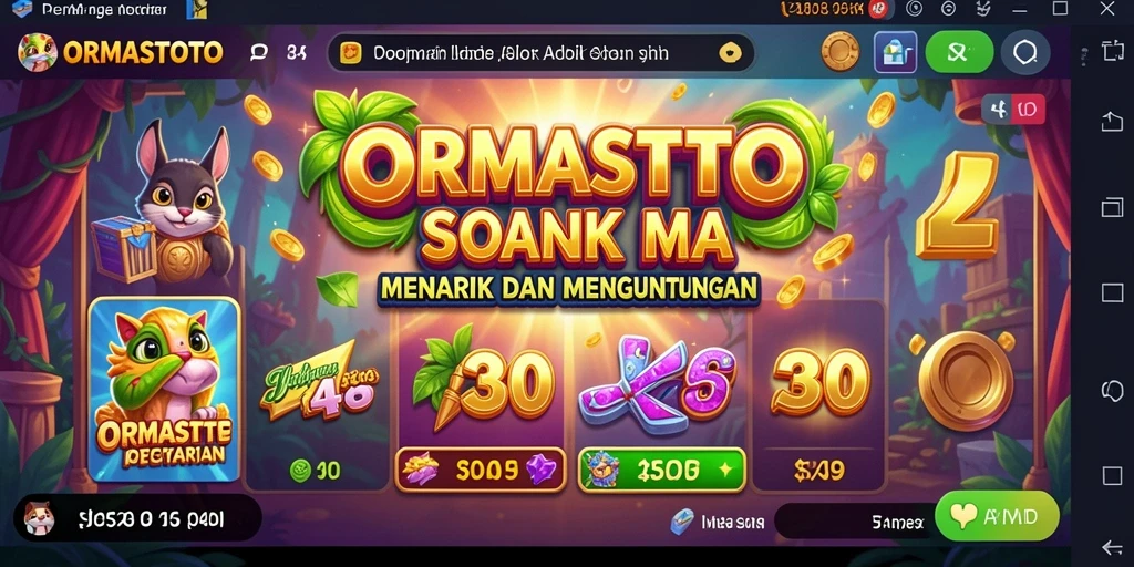 Screenshot gameplay ORMASTOTO menampilkan fitur slot yang menakjubkan.