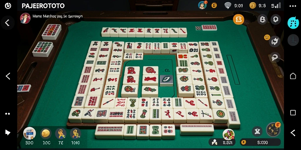 Tampilan gameplay Mahjong yang seru di PAJEROTOTO.