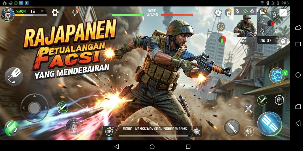 Tampilan seru gameplay RAJAPANEN dengan aksi mendebarkan.