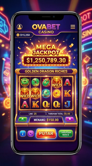 Pengguna sedang menelusuri aplikasi di ovabet yang aman.